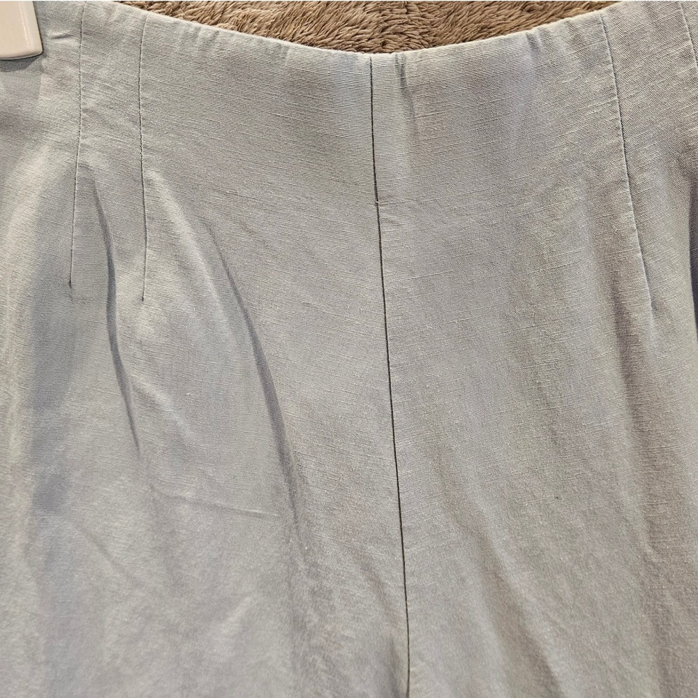 ZARA Sz S Wide Leg High Waisted Linen Blend Pant ‎ #452 - Picture 6 of 9